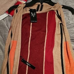 Vexxoo Bold Striped Cardigan